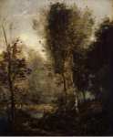 Corot Jean-Baptiste Camille Pool in the Wood  - Hermitage
